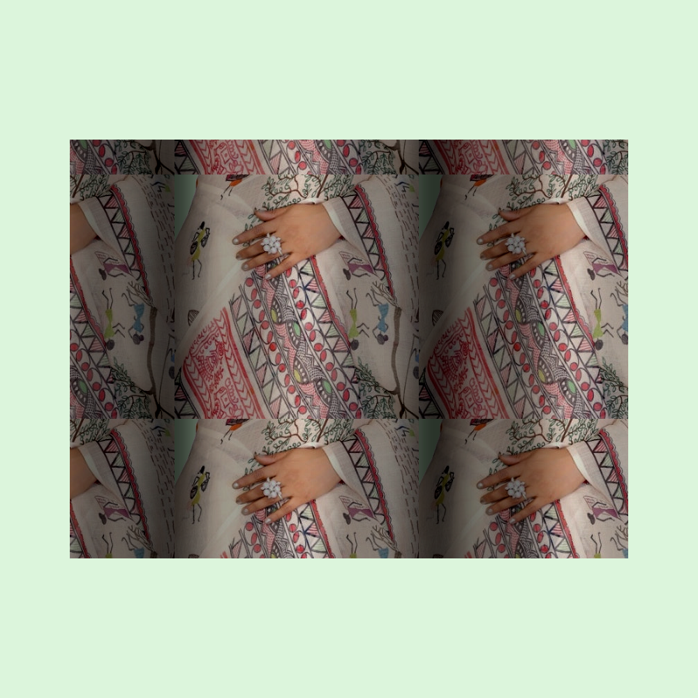 Muthu Studio Premium Trending Women's Linen Cotton Printed Saree With Unstitched Blouse 5.5Mtr (Off White) in Off White